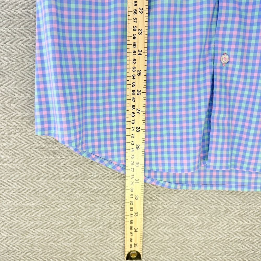 Tommy Bahama IslandZone Men's Large Multicolor Pima Cotton Gingham Shirt - Picture 4 of 12